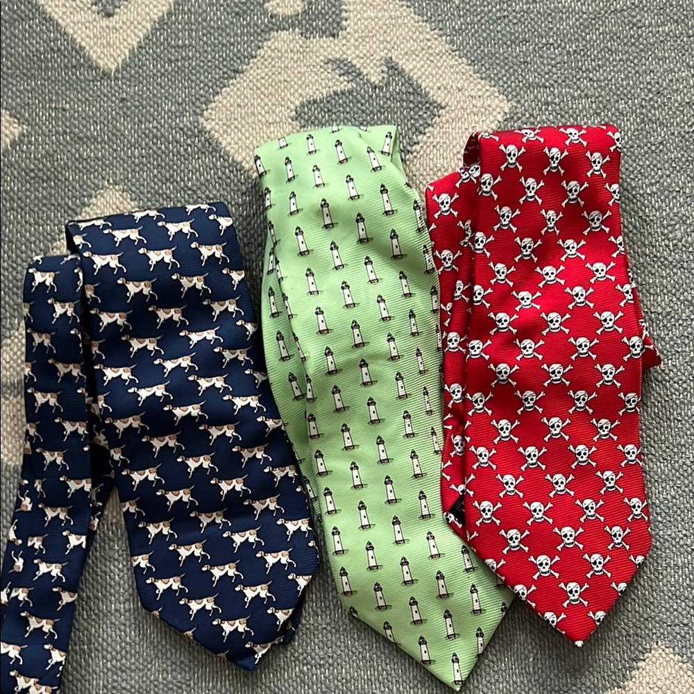 Southern Proper Novelty Ties - Navy, Lime, Red
